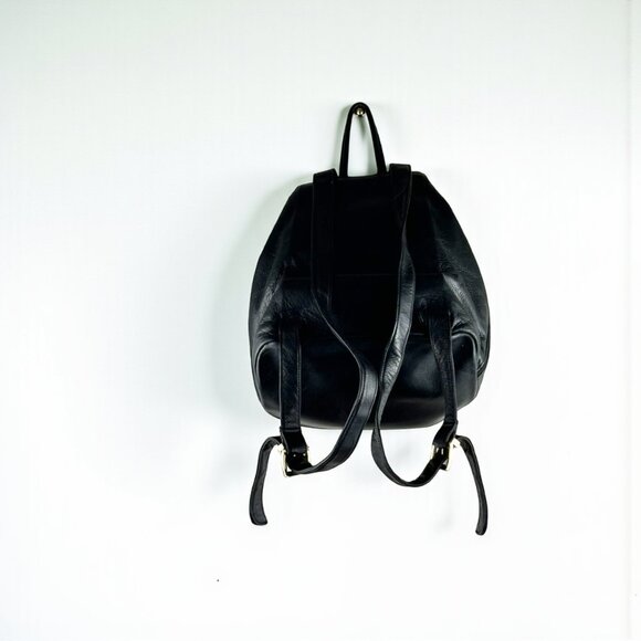 Perlina Vintage Leather Backpack β Black β Adjustable Straps β Excellent Conditi - Picture 2 of 7